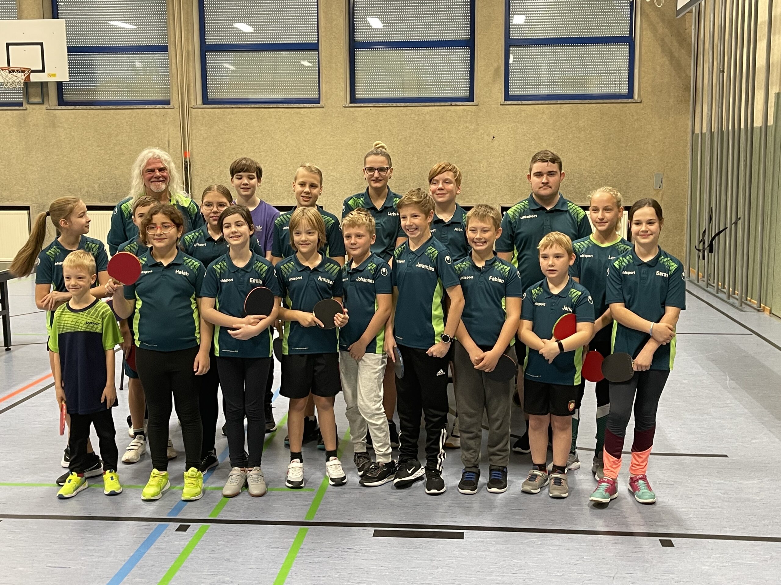 Tischtennis Teilnehmer bei den Vereinsmeisterschaften der Kinder und Mini-Meisterschaften 2022